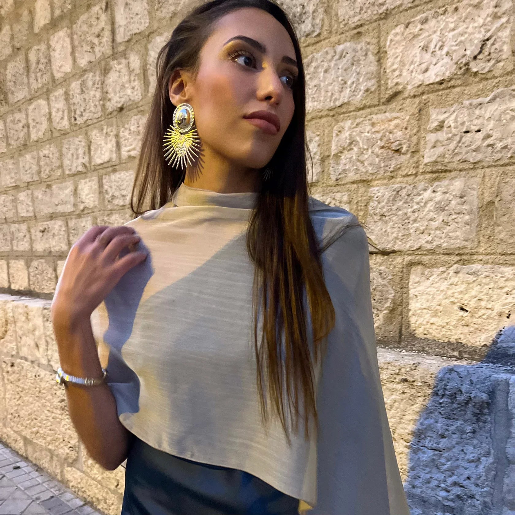 Light Gold Long Cape