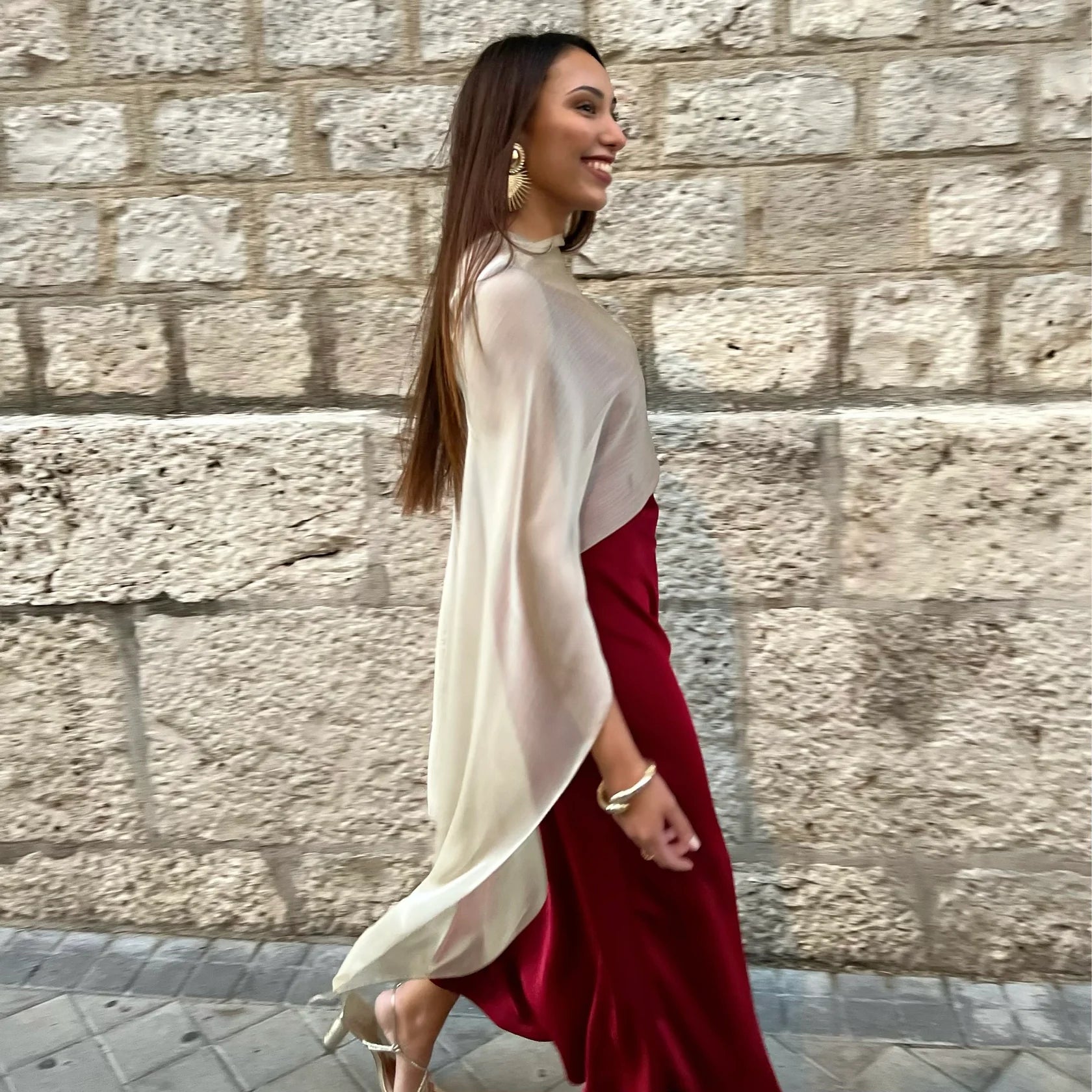 Light Gold Long Cape