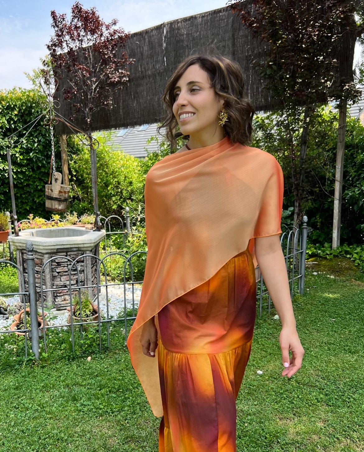 Capa Larga Naranja Albaricoque - PANACEA