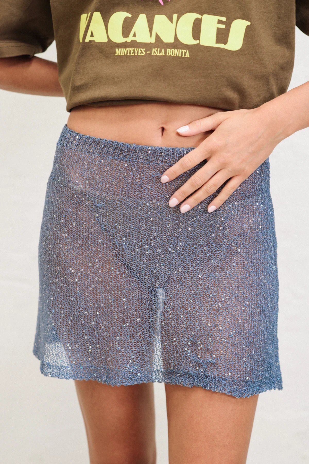 Formentera Skirt Blue Shine