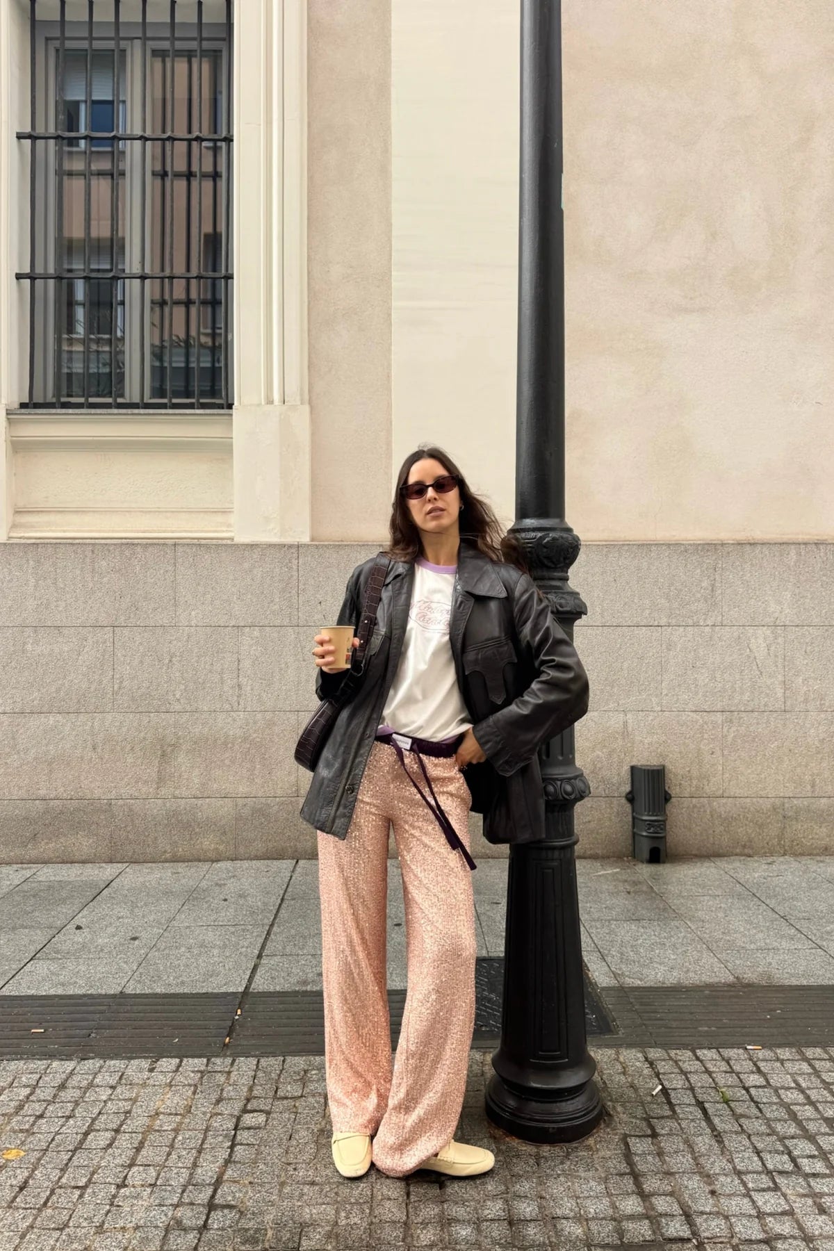Rousse Pants Light Pink Sequins