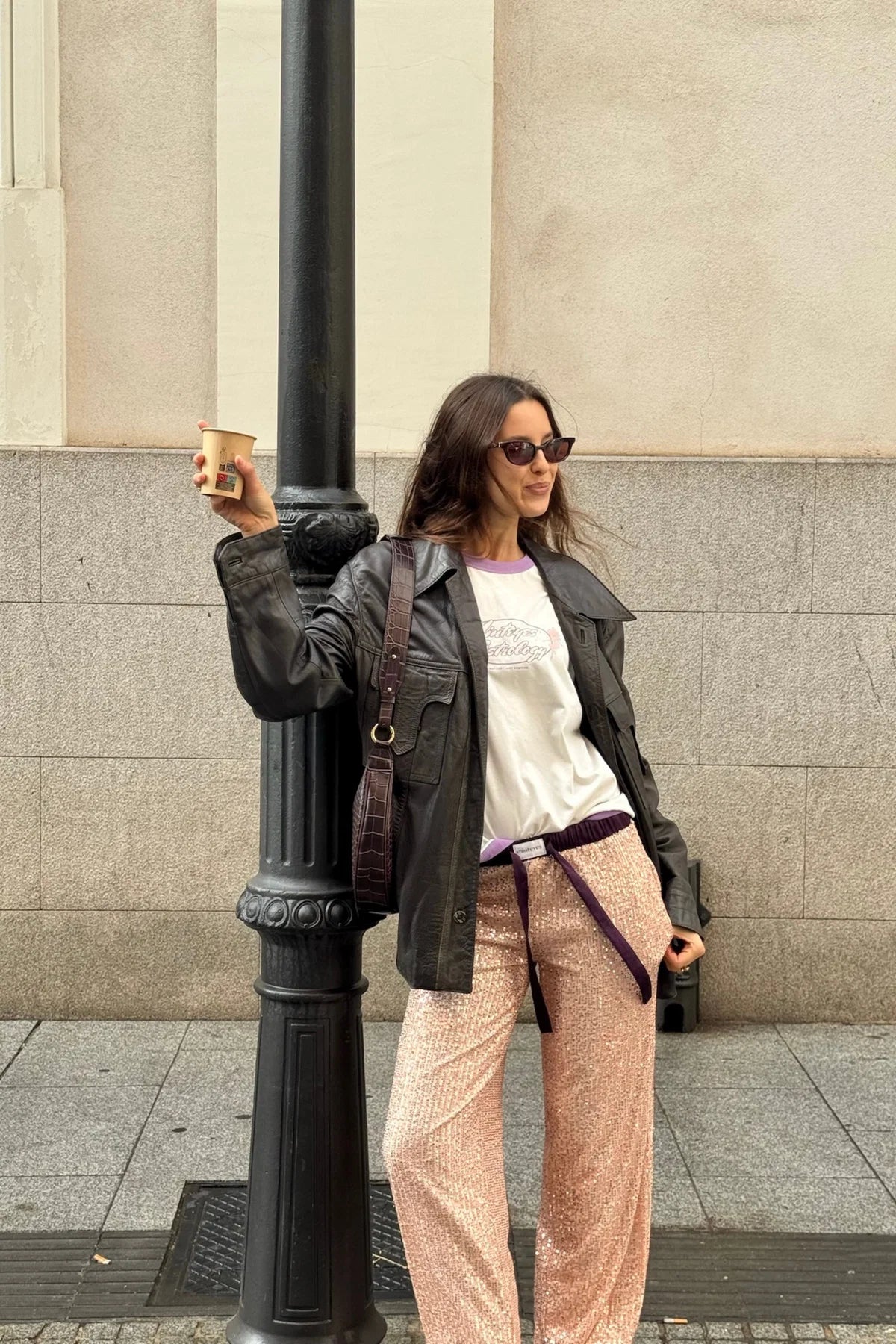 Rousse Pants Light Pink Sequins