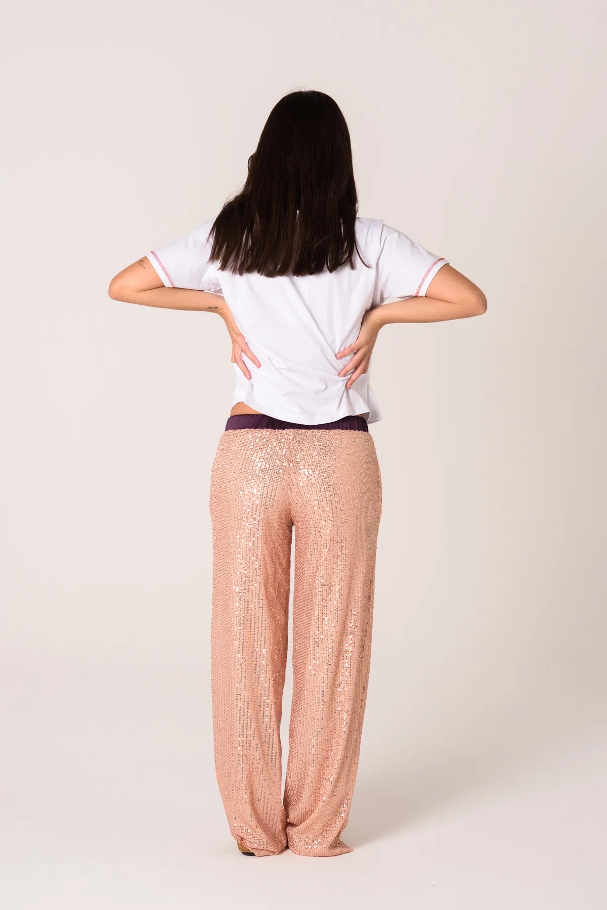 Rousse Pants Light Pink Sequins