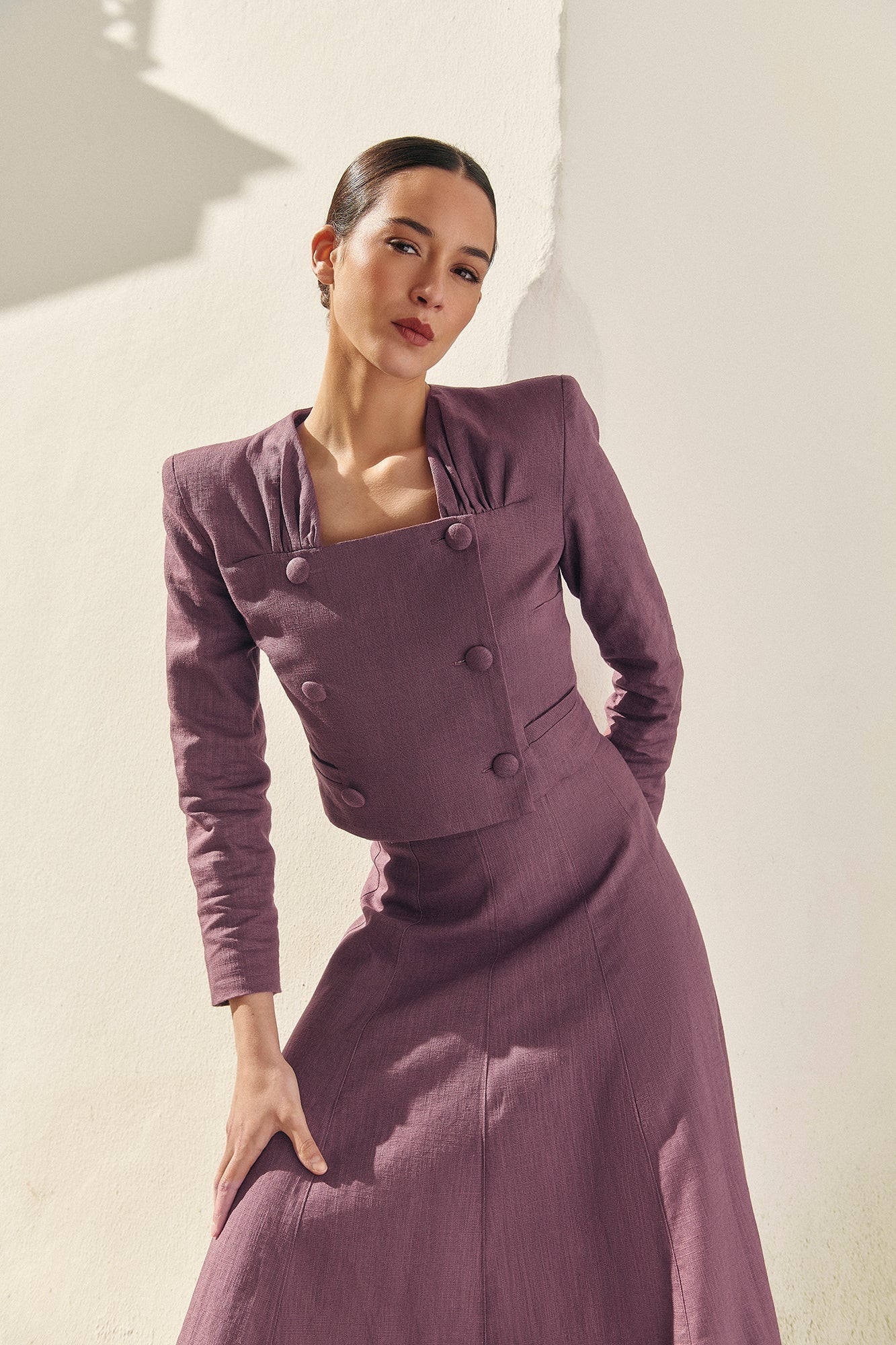 Chaqueta Mariola Berenjena