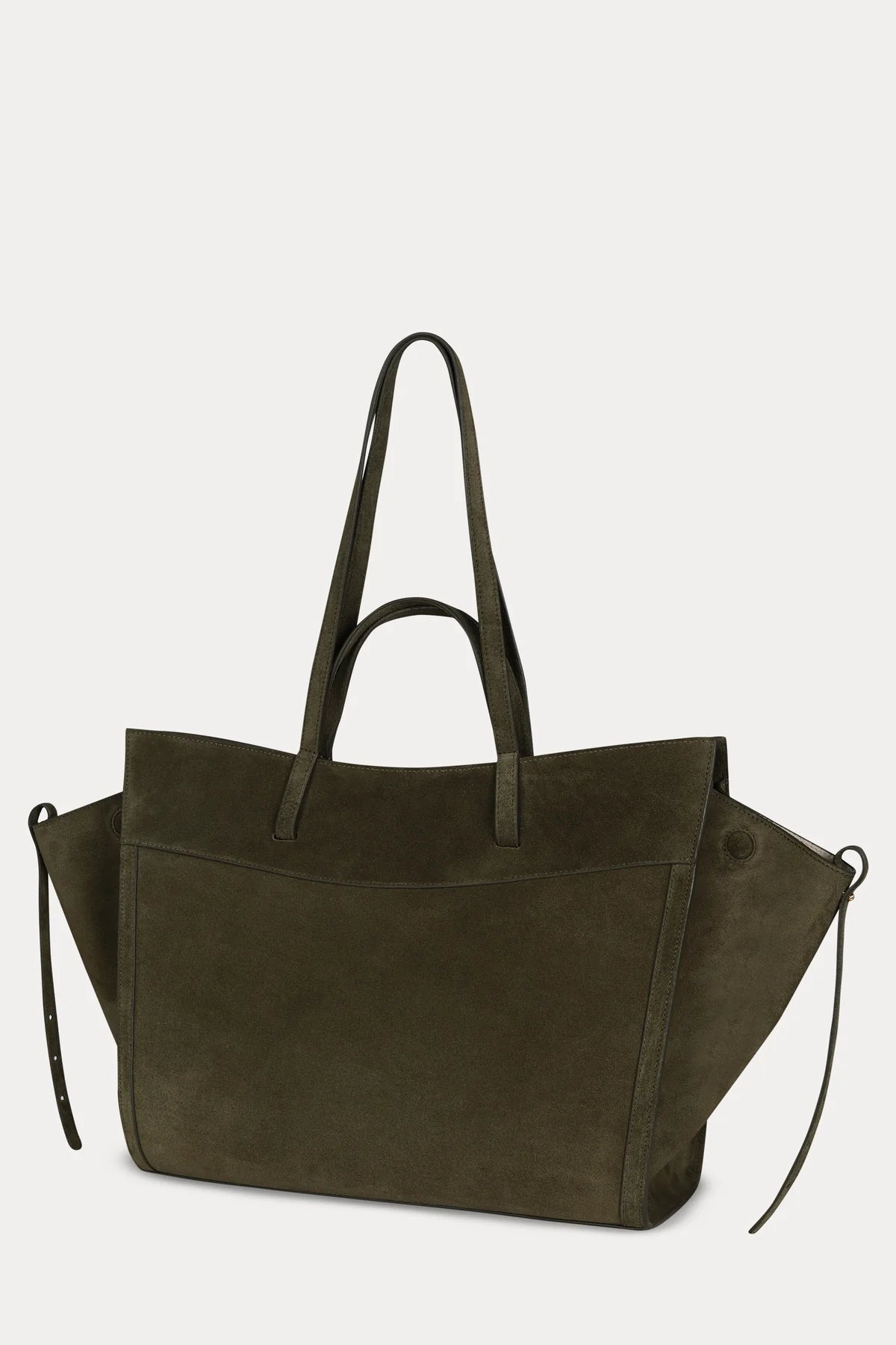 Shopping Bag Olive Suede