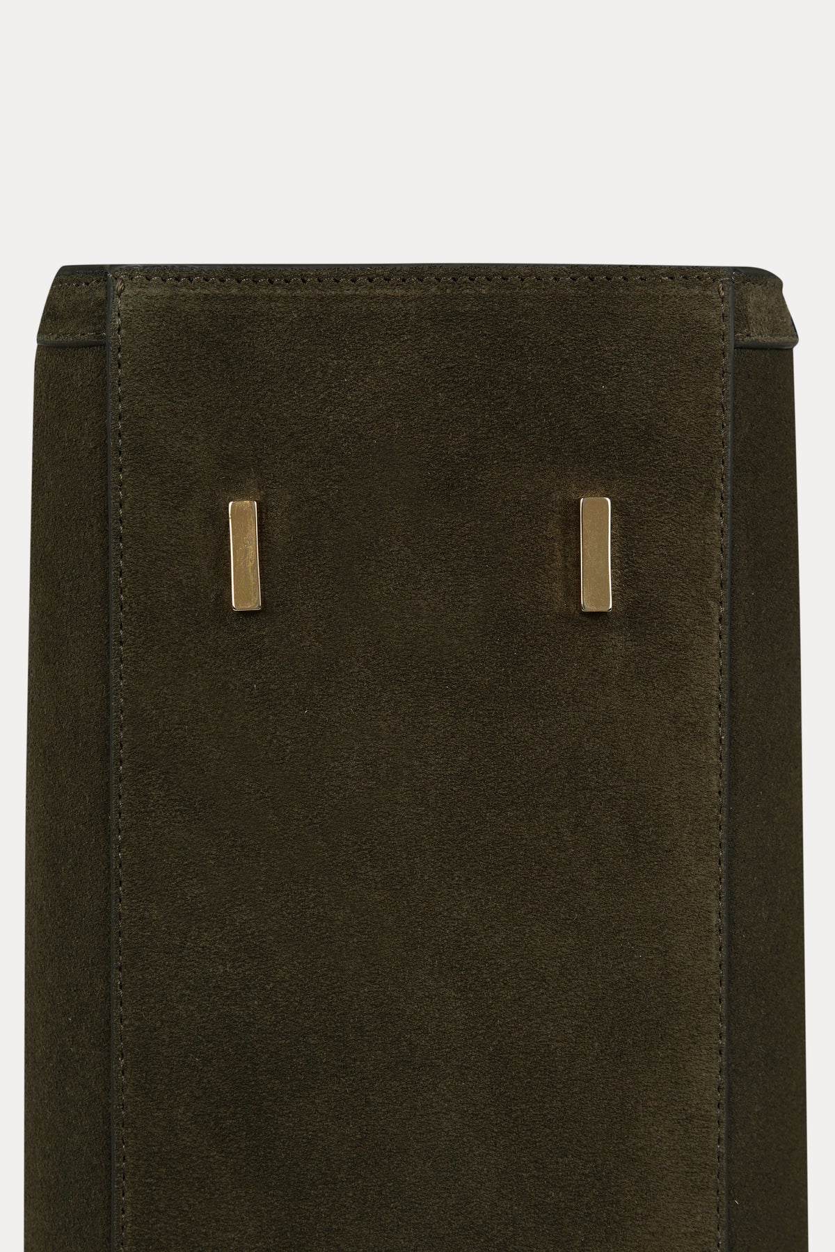 Shopping Bag Olive Suede