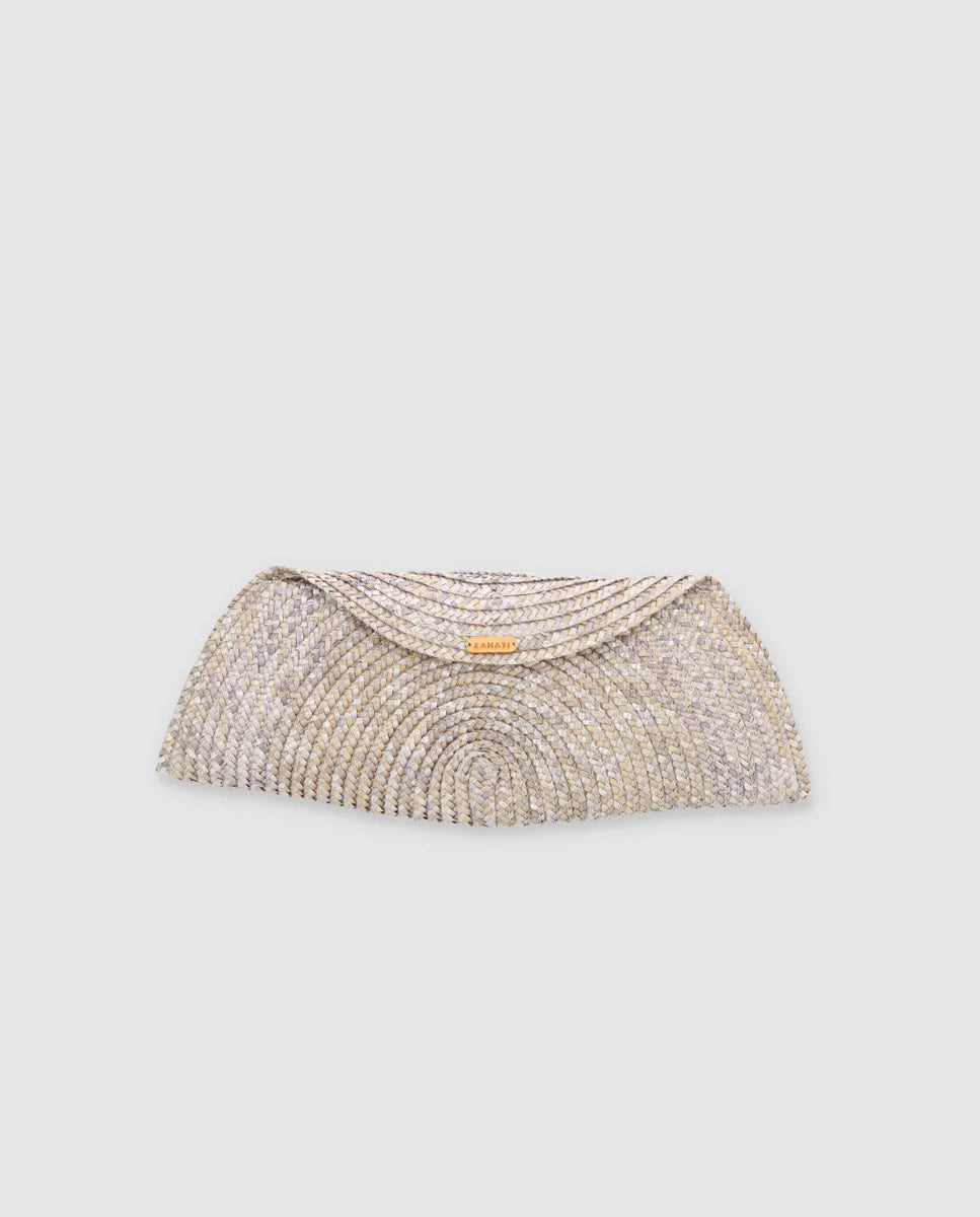 Bolso de Mano Baguette Mediana Gris
