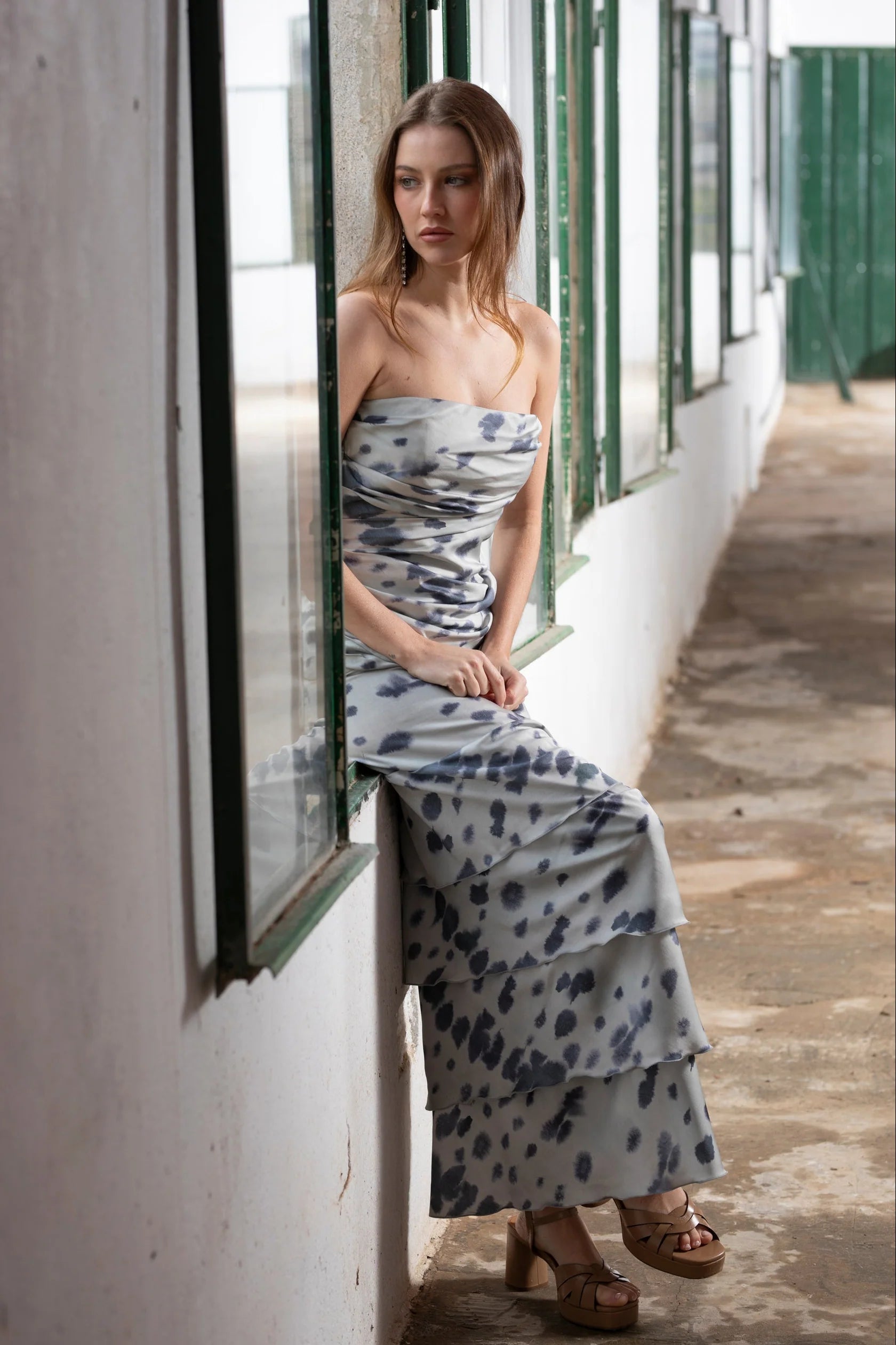 Falda Serena Bruma Azul