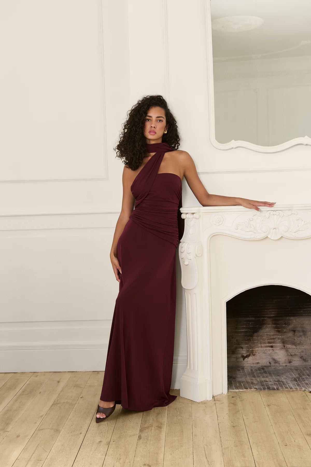 Vestido Geneva Burgundy Oscuro