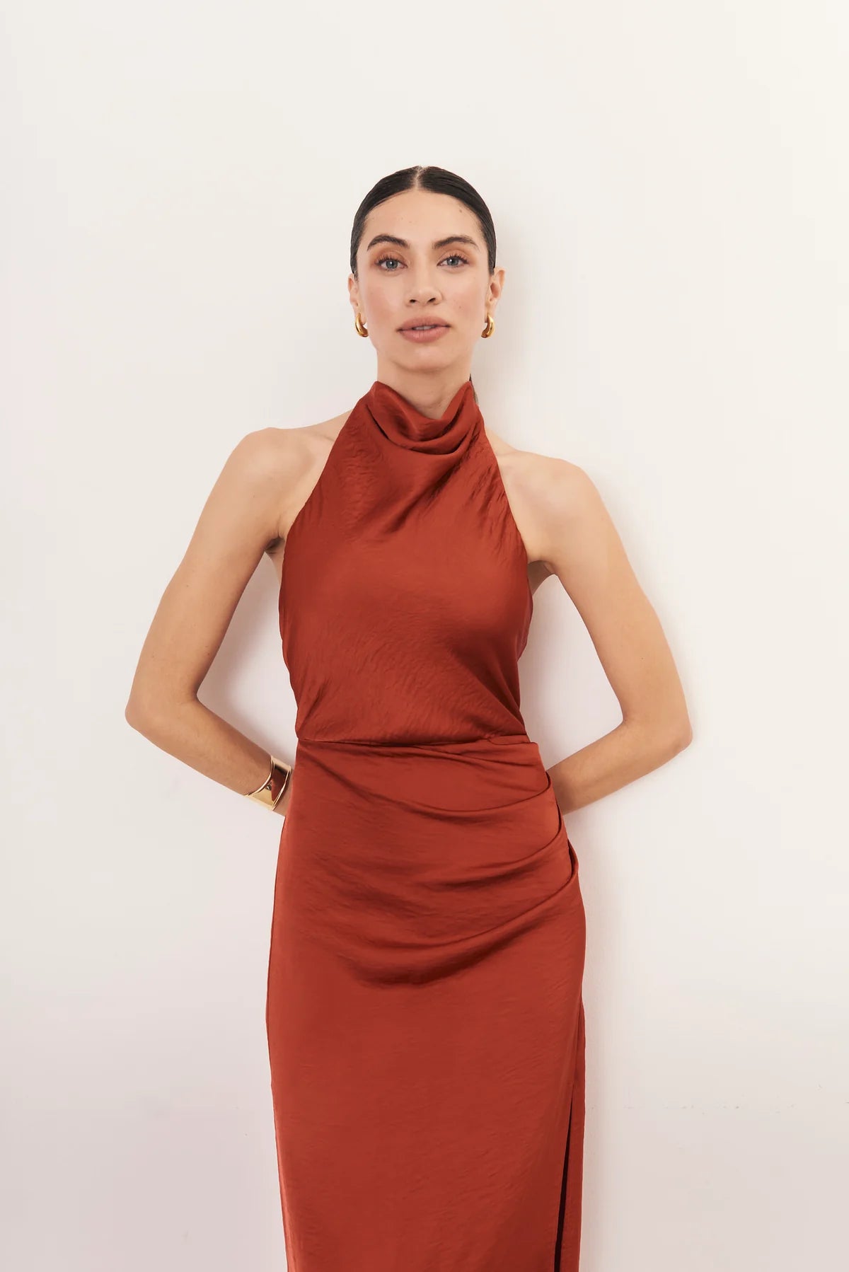 Vestido Athena Terracota