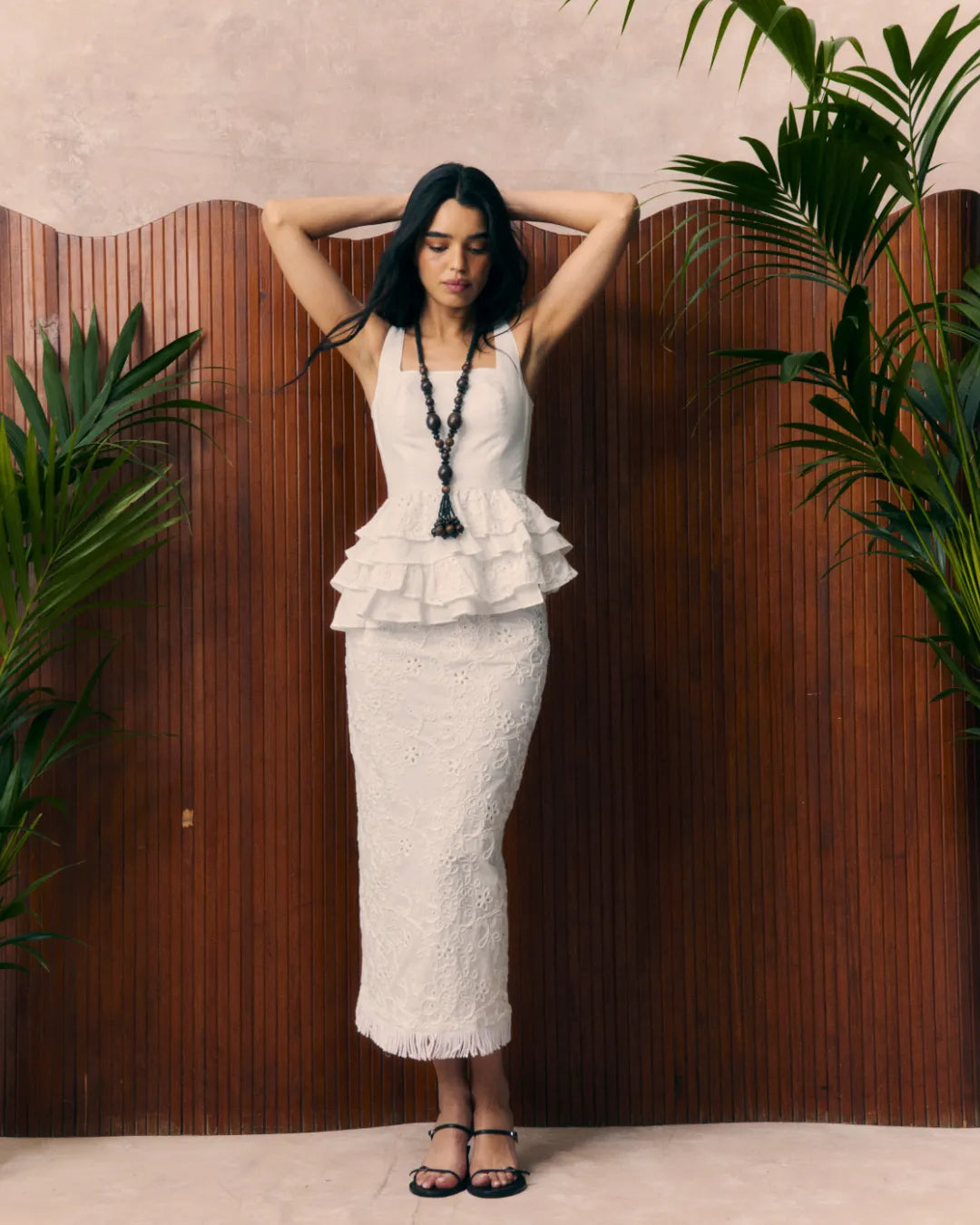 Top Daiquiri Embroidery White