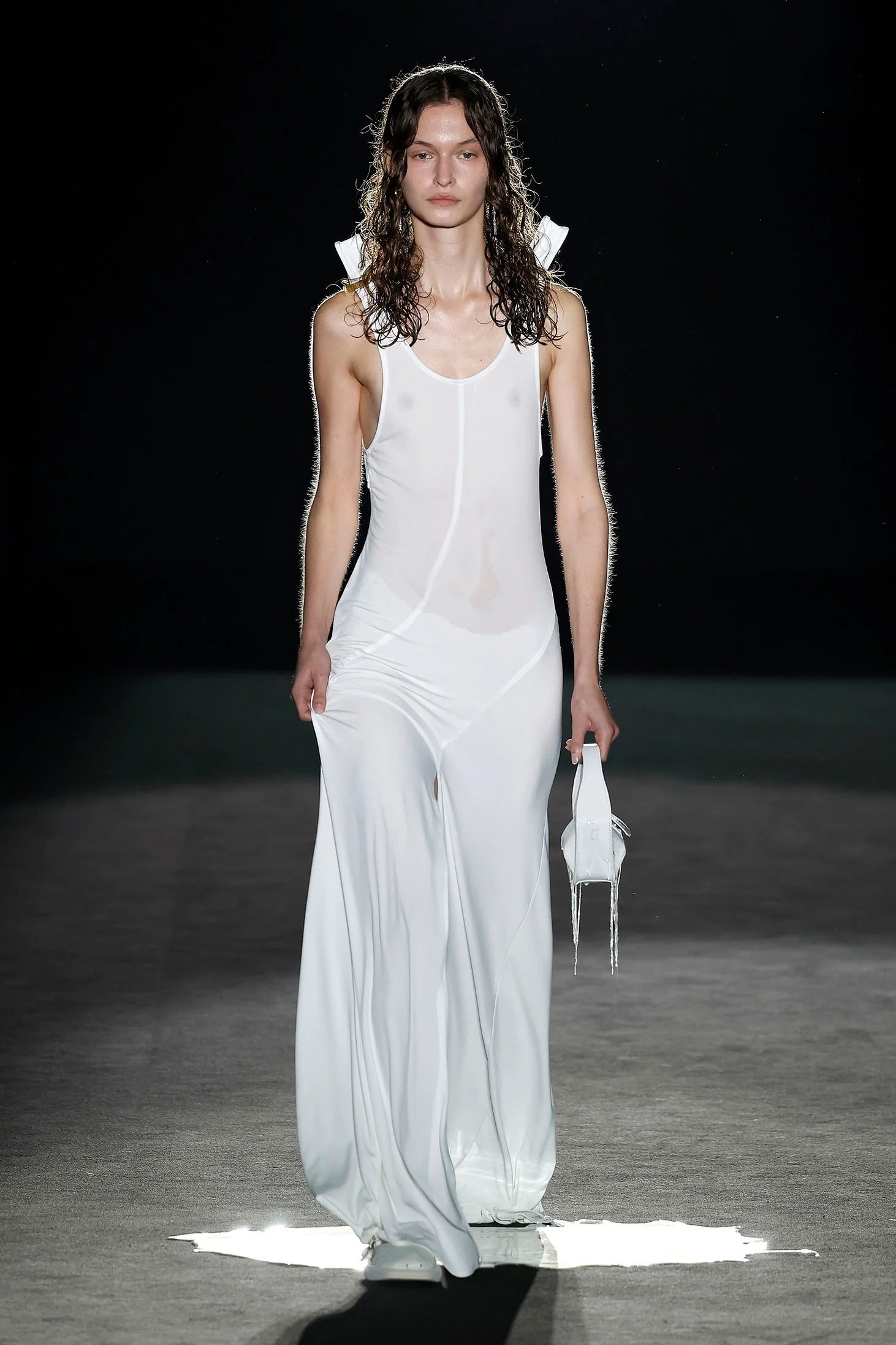 Vestido Punto Blanco Ligero