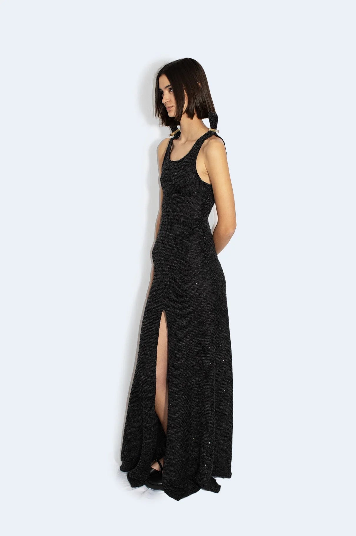 Vestido Punto Blanco Ligero