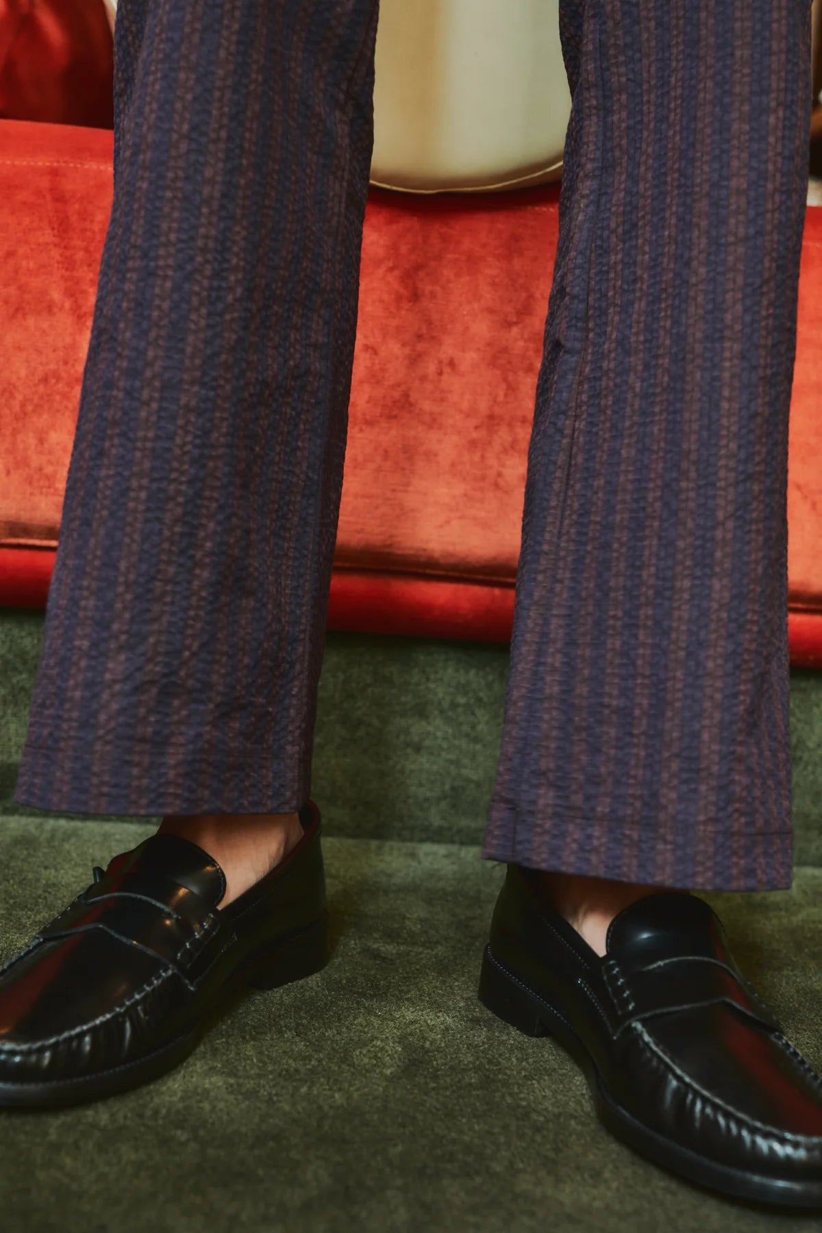 Pantalón Ana Rayas Morado