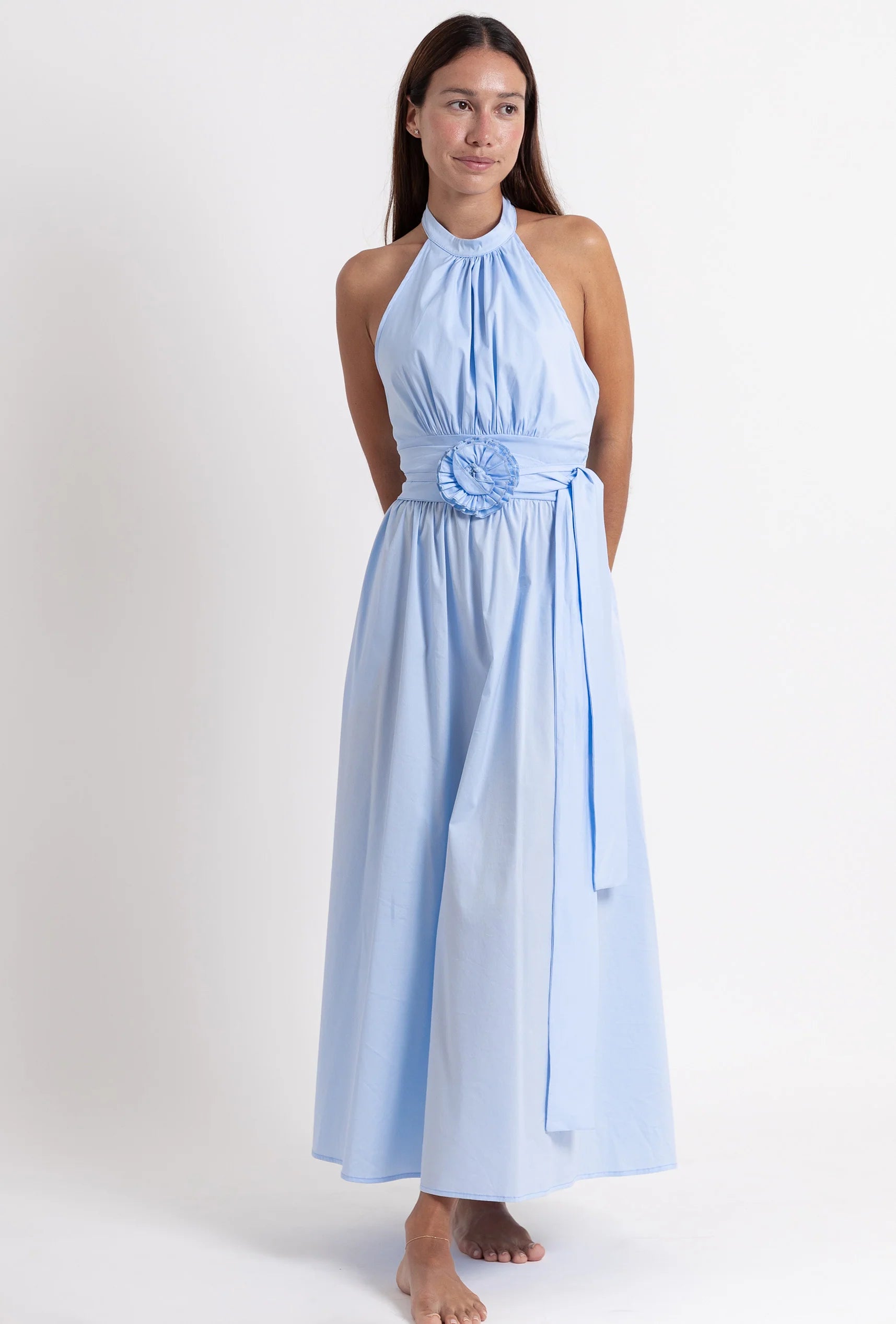 VESTIDO 60’S POPPELIN BABY BLUE