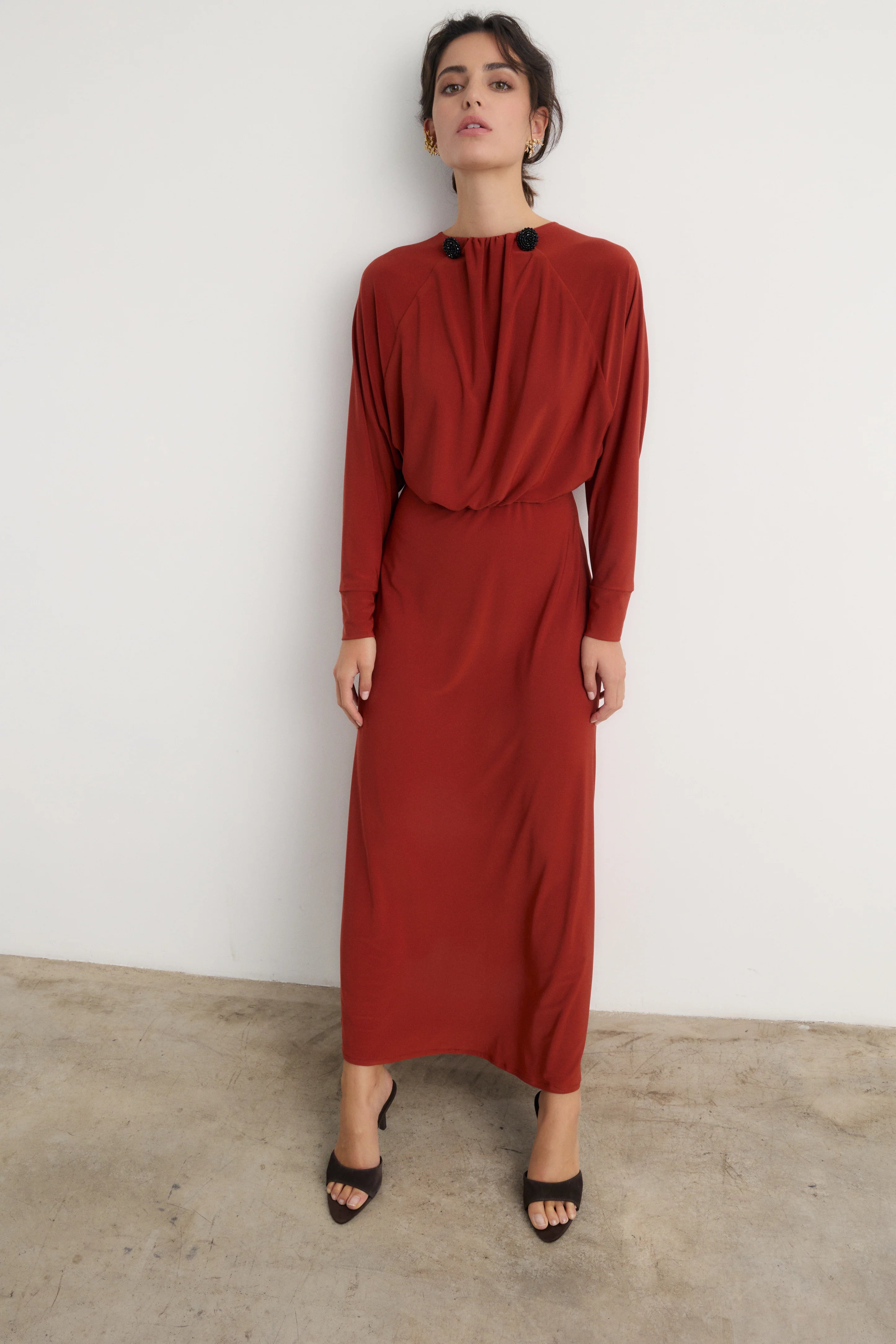 Vestido Olimpia Teja