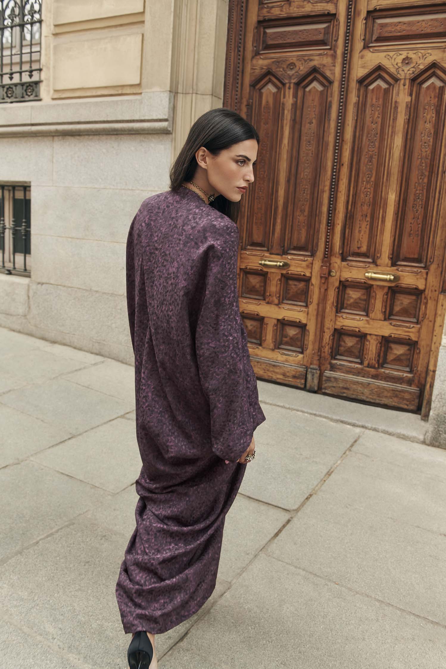 Kaftán Valentina Morado