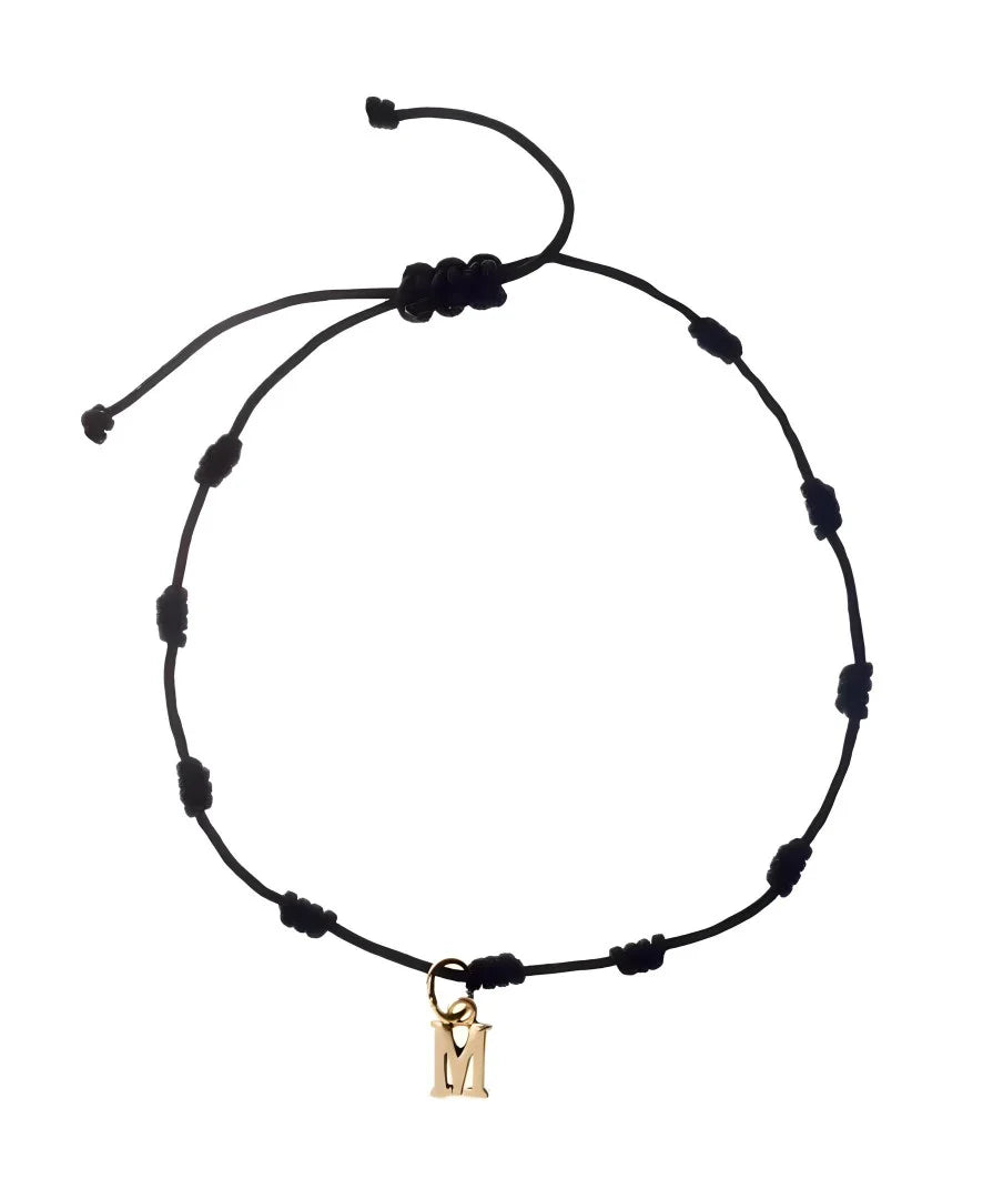 Pulsera con 1 Inicial Oro