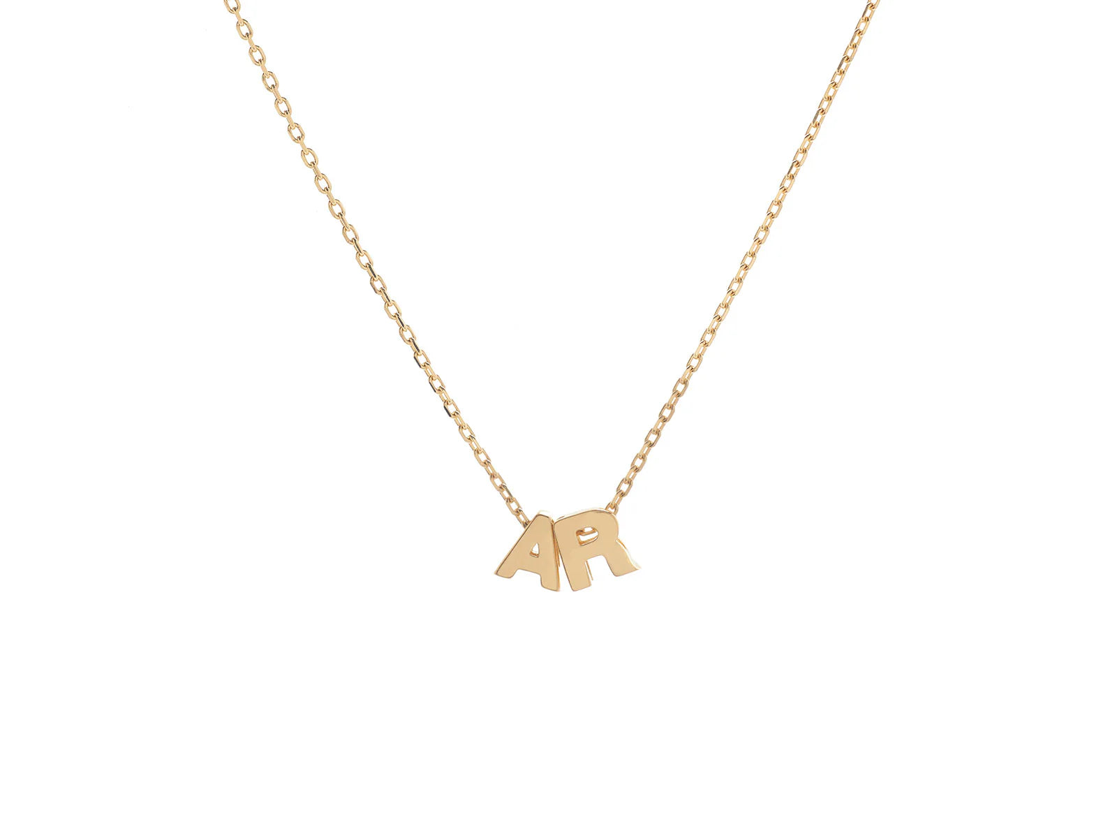 Collar Iniciales Baño Oro
