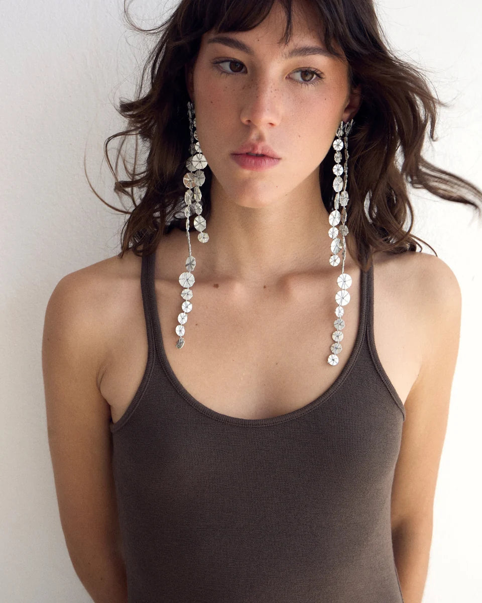 Pendientes Lava Plata