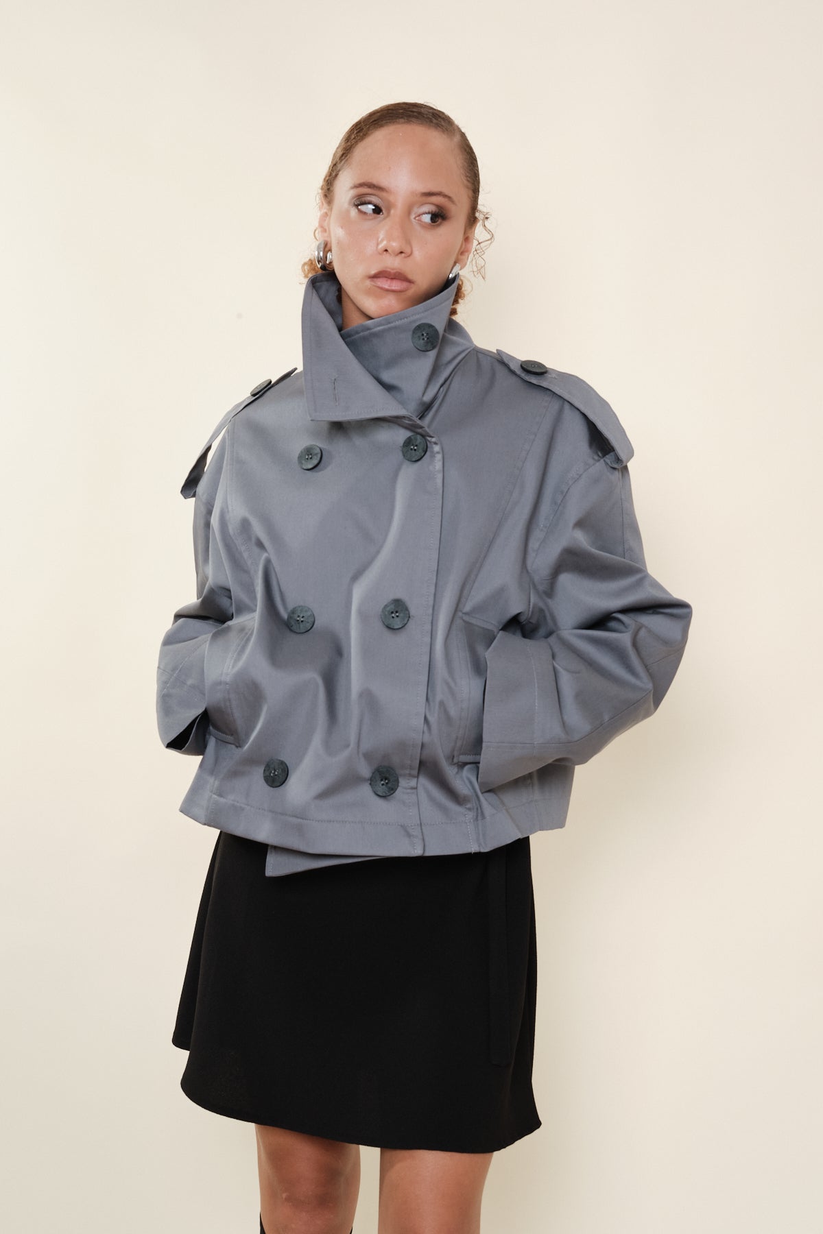 Gabardina Maca Navy