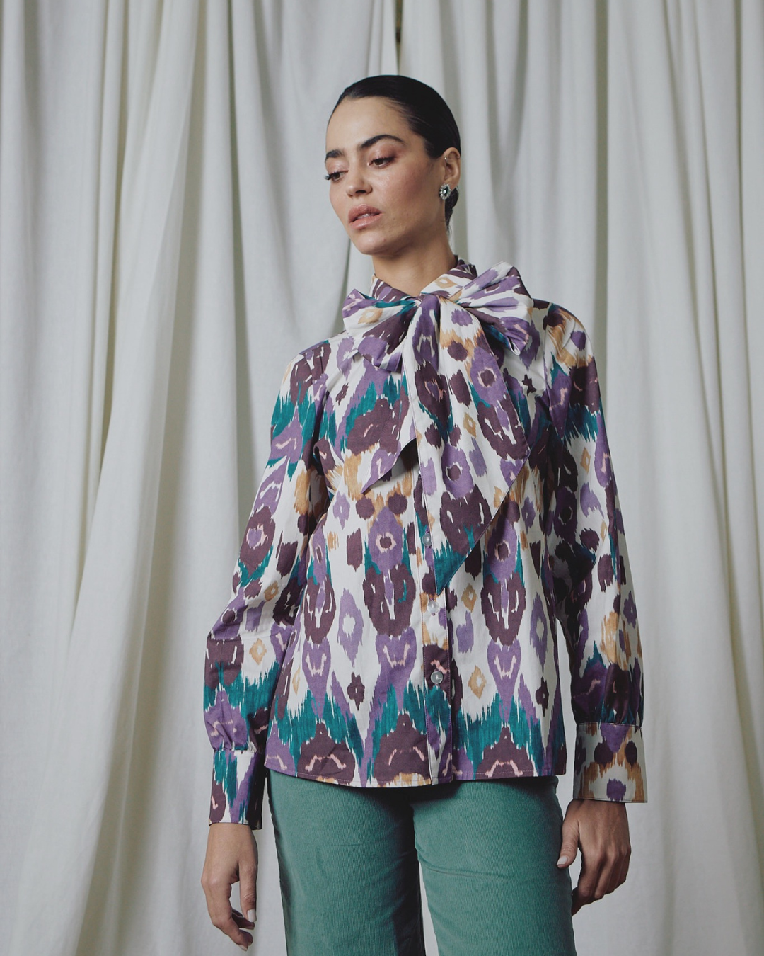 Camisa Candy Ikat Purple