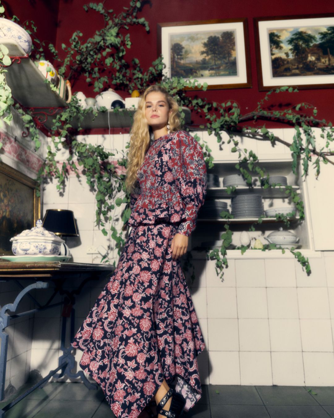 Falda Devon Norfolk Blue