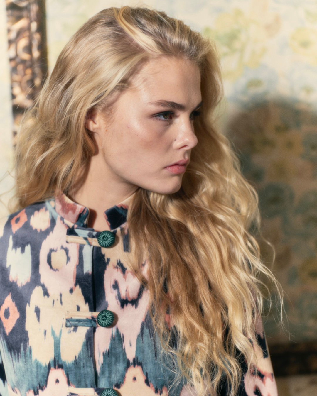 Chaqueta Tang Navy Ikat