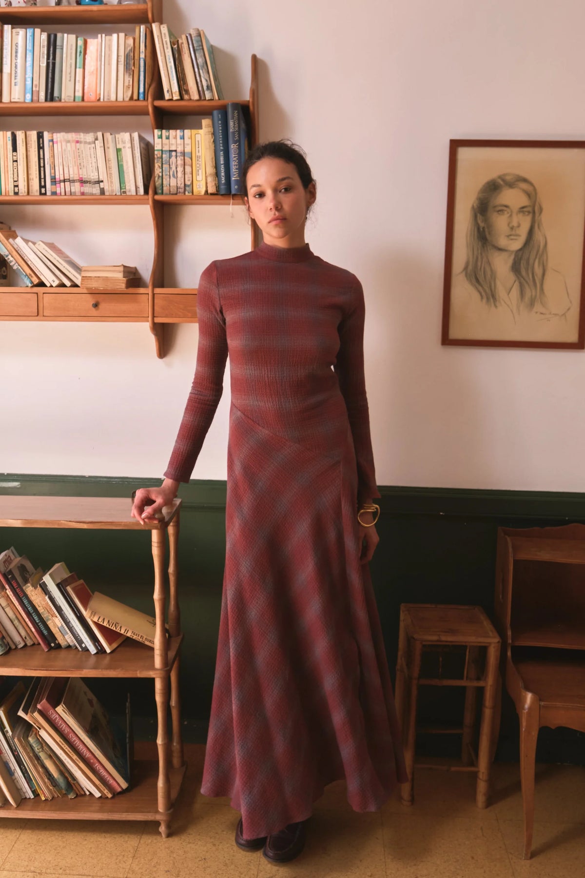 Vestido Tatiana Cuadros Burgundy