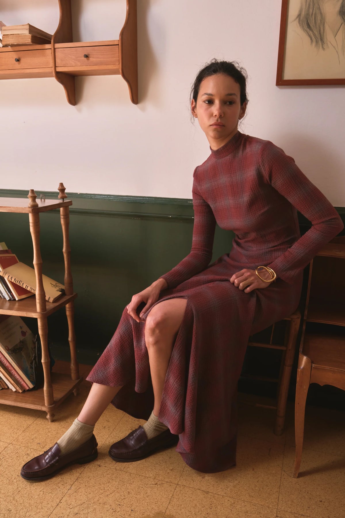 Vestido Tatiana Cuadros Burgundy