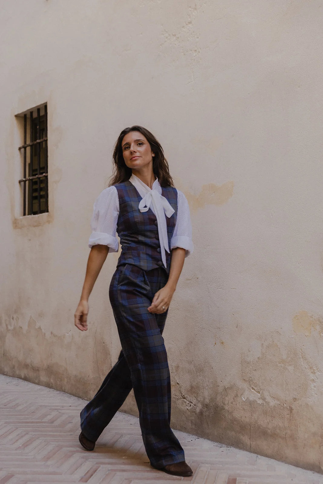 Pantalon Cuadros Azul