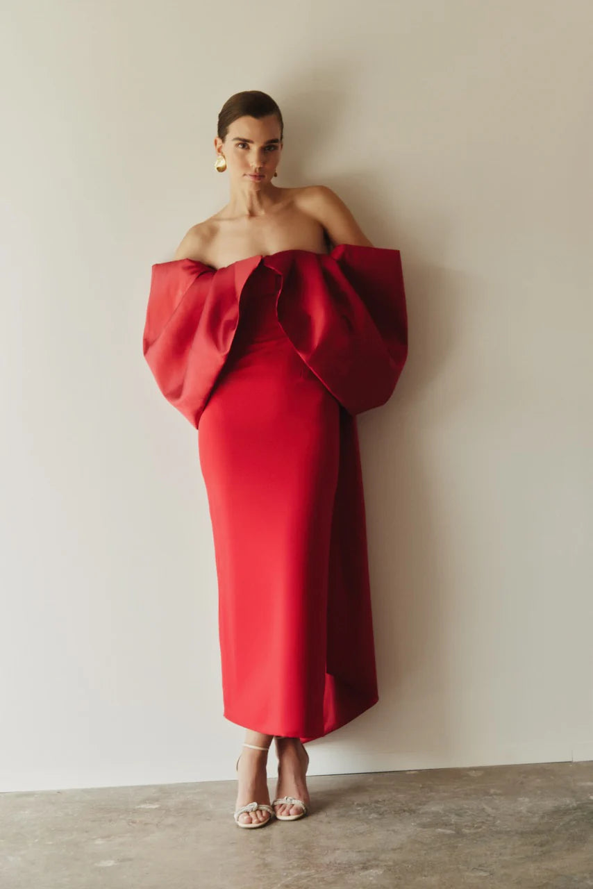 Vestido Nina Glam Rojo