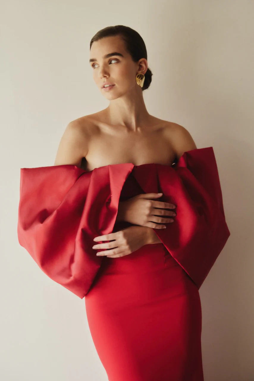 Vestido Nina Glam Rojo