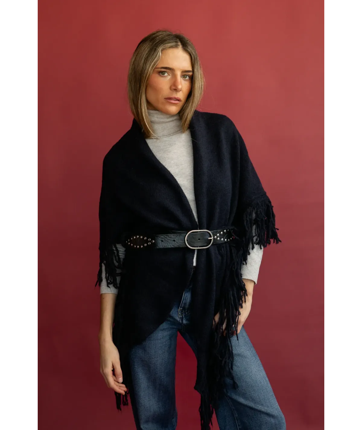 Poncho Meissa Azul Marino