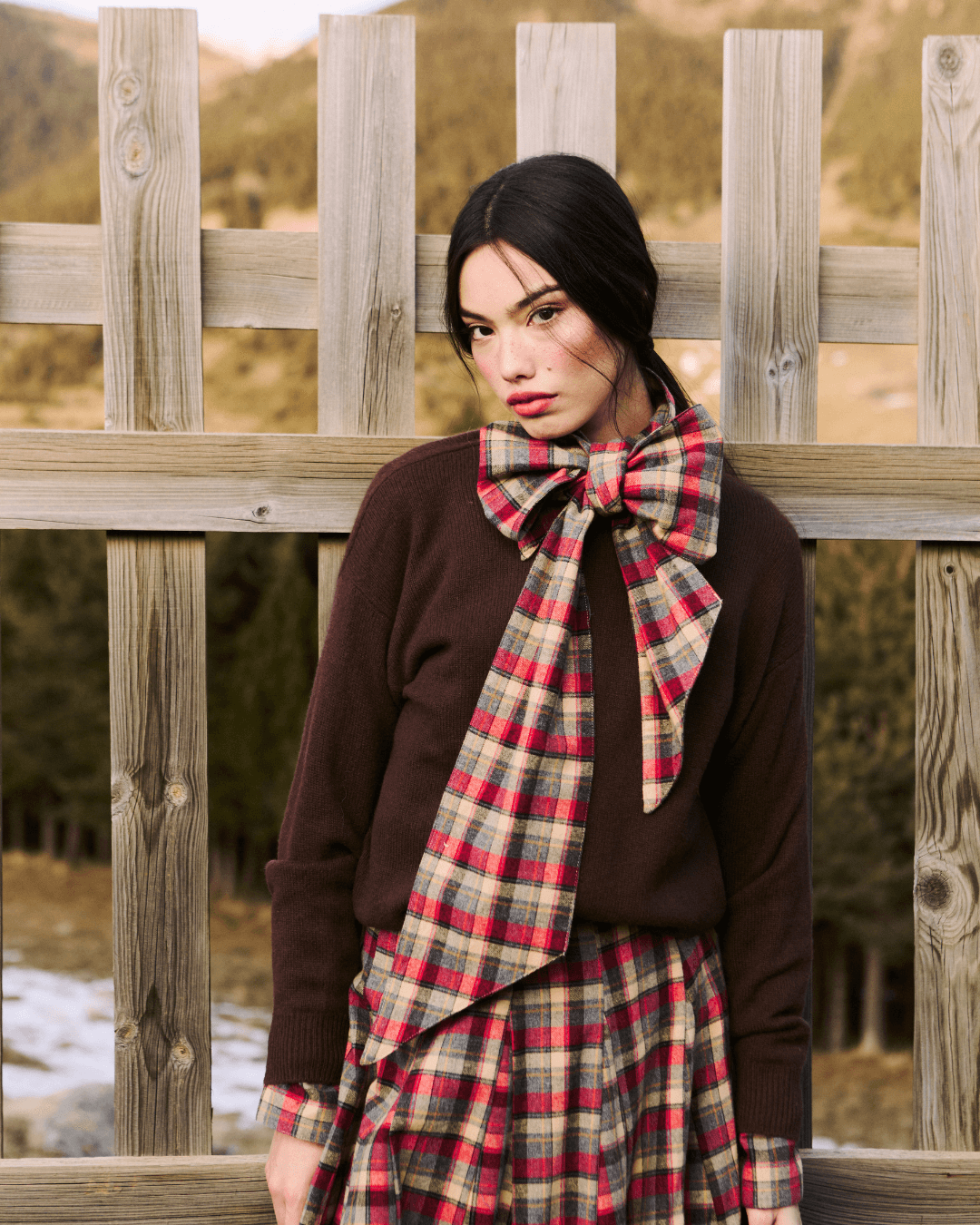 Camisa Candy Chocolate Tartán