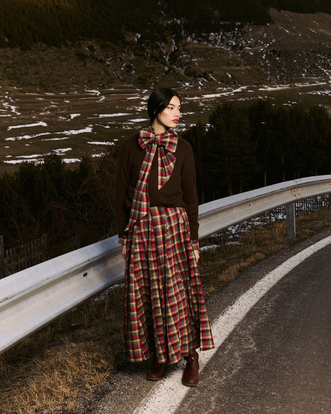 Camisa Candy Chocolate Tartán