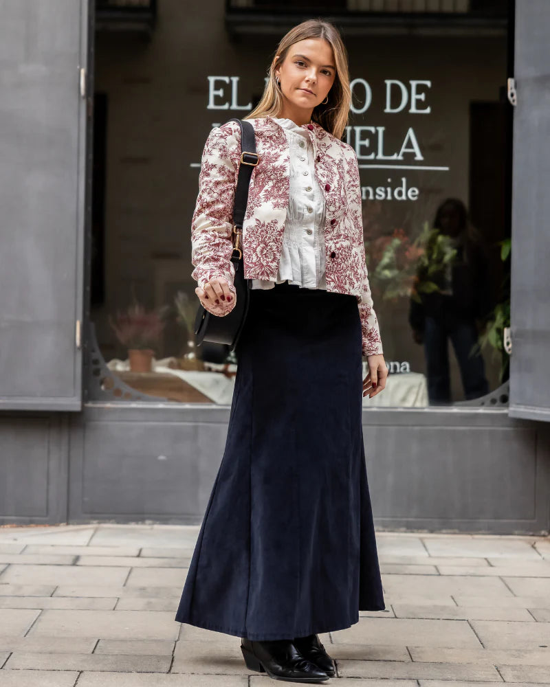 Chaqueta Toile de Jouy Rojo