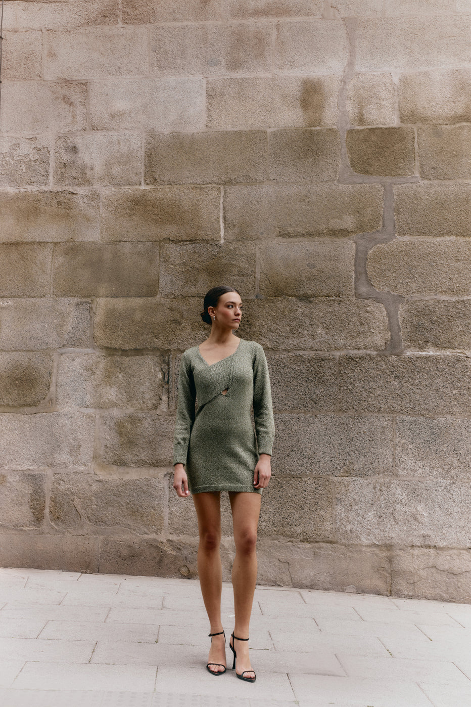 Siena Dress Verde Envejecido