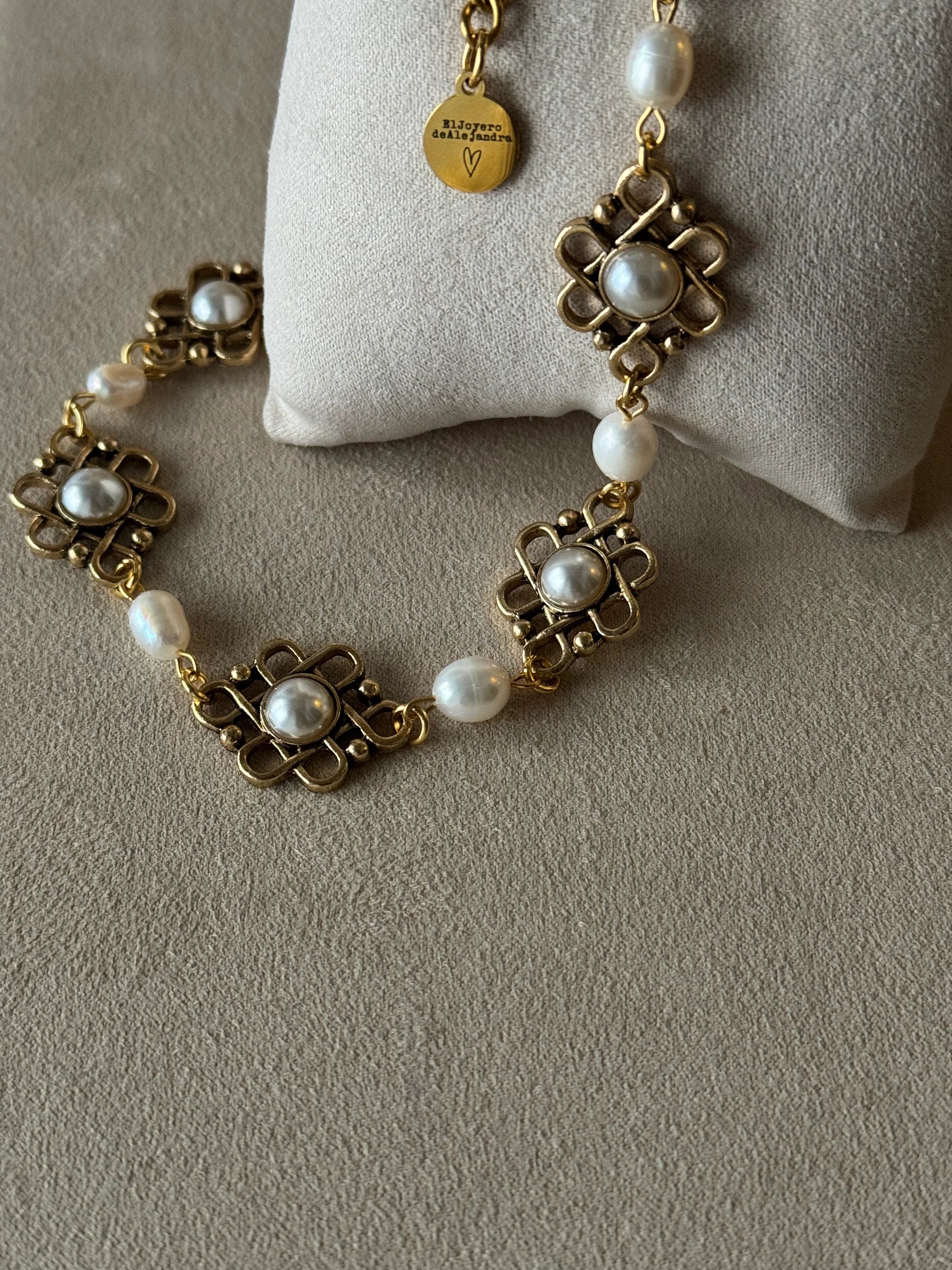 Choker Raíces Broches Emperlados