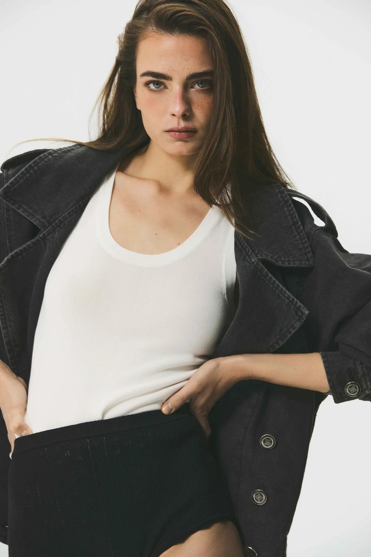 Cazadora Vaquera Manech 001 D Denim Gray