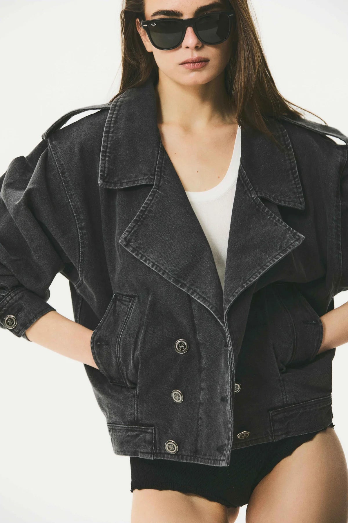 Cazadora Vaquera Manech 001 D Denim Gray