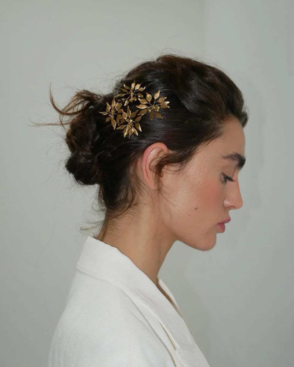 Peineta Silencio Oro