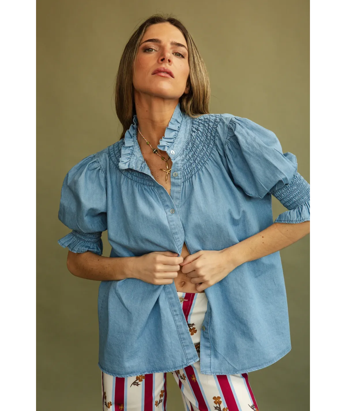 Camisa Teide Azul Celeste