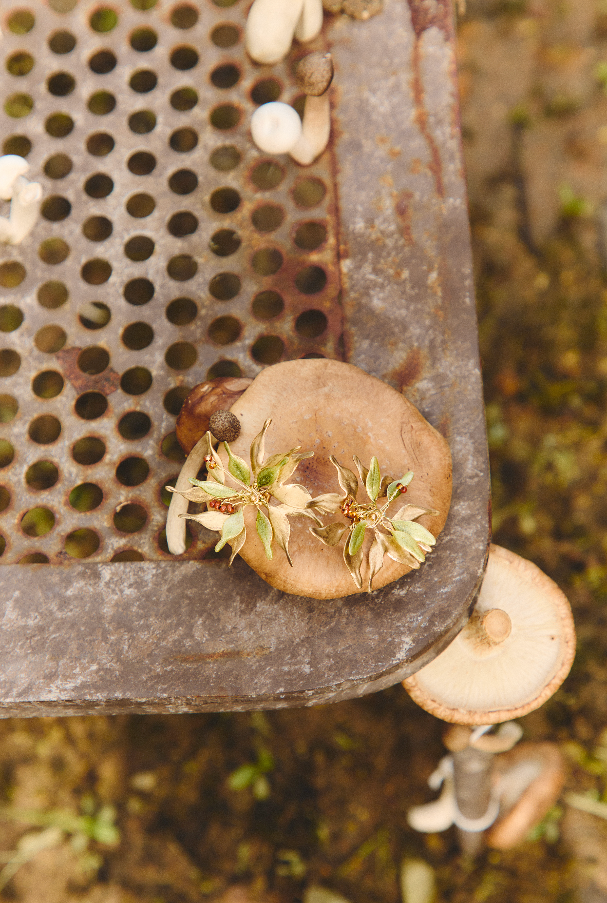 Pendientes Pétalo Uva