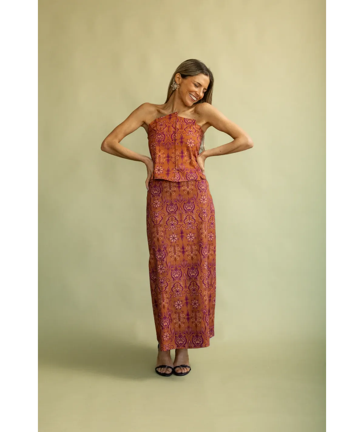 Falda Bagana Naranja