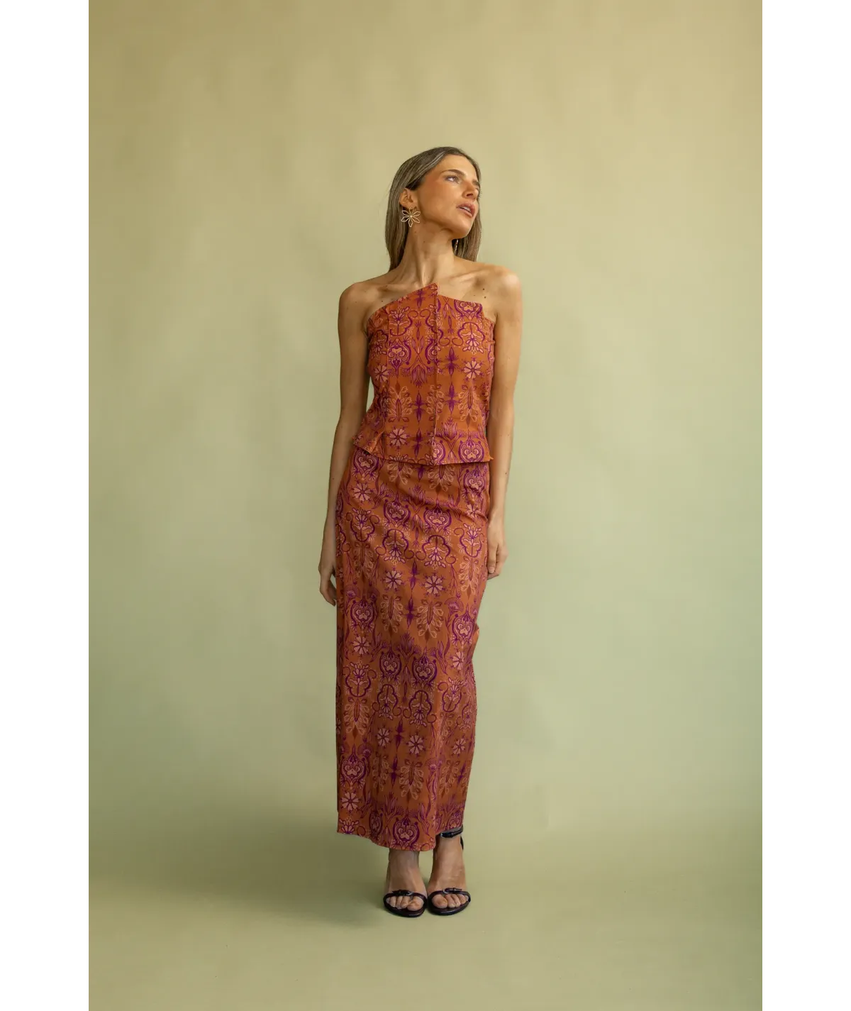 Falda Bagana Naranja