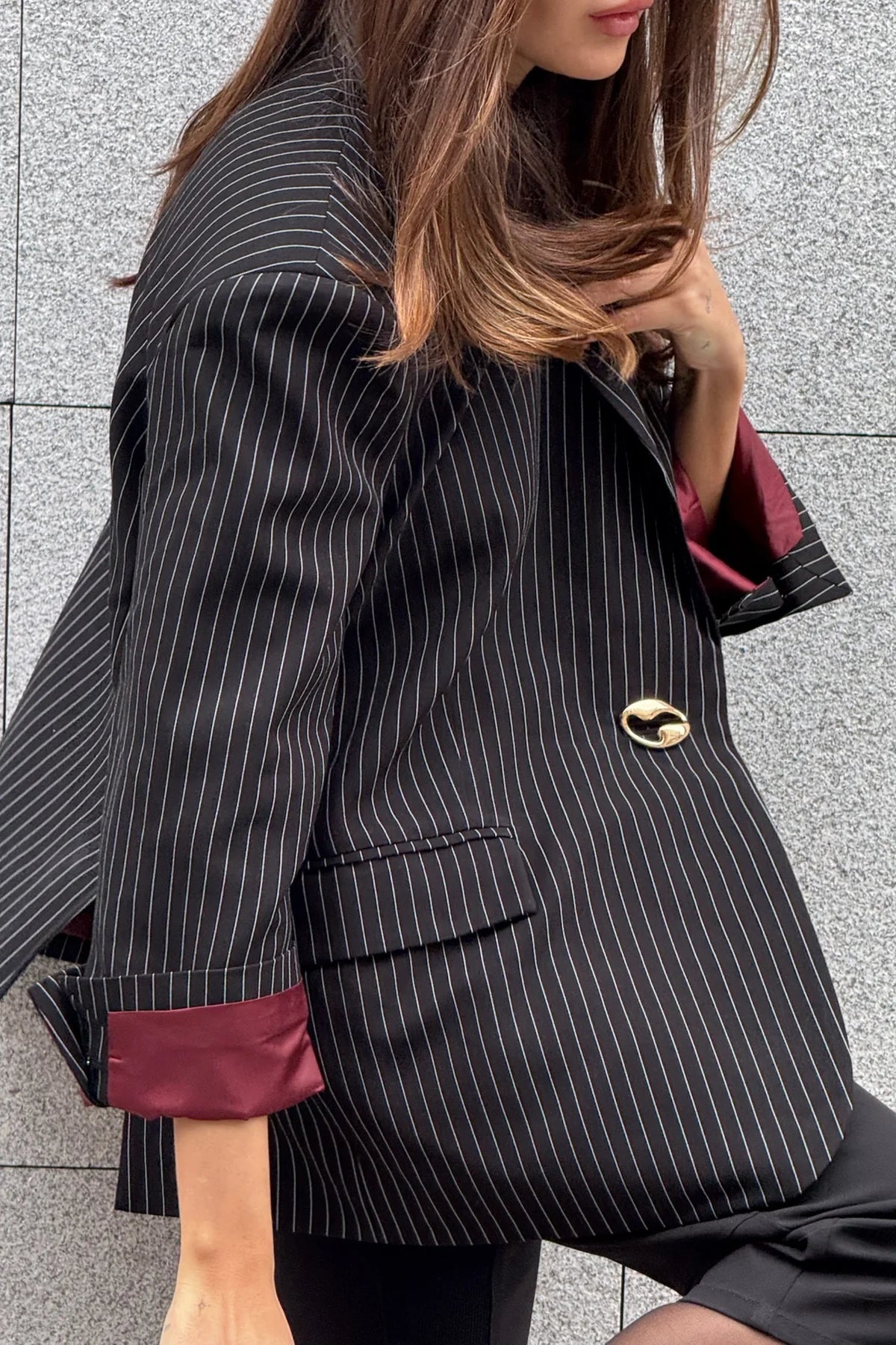 Clotilde Blazer Blackstripes