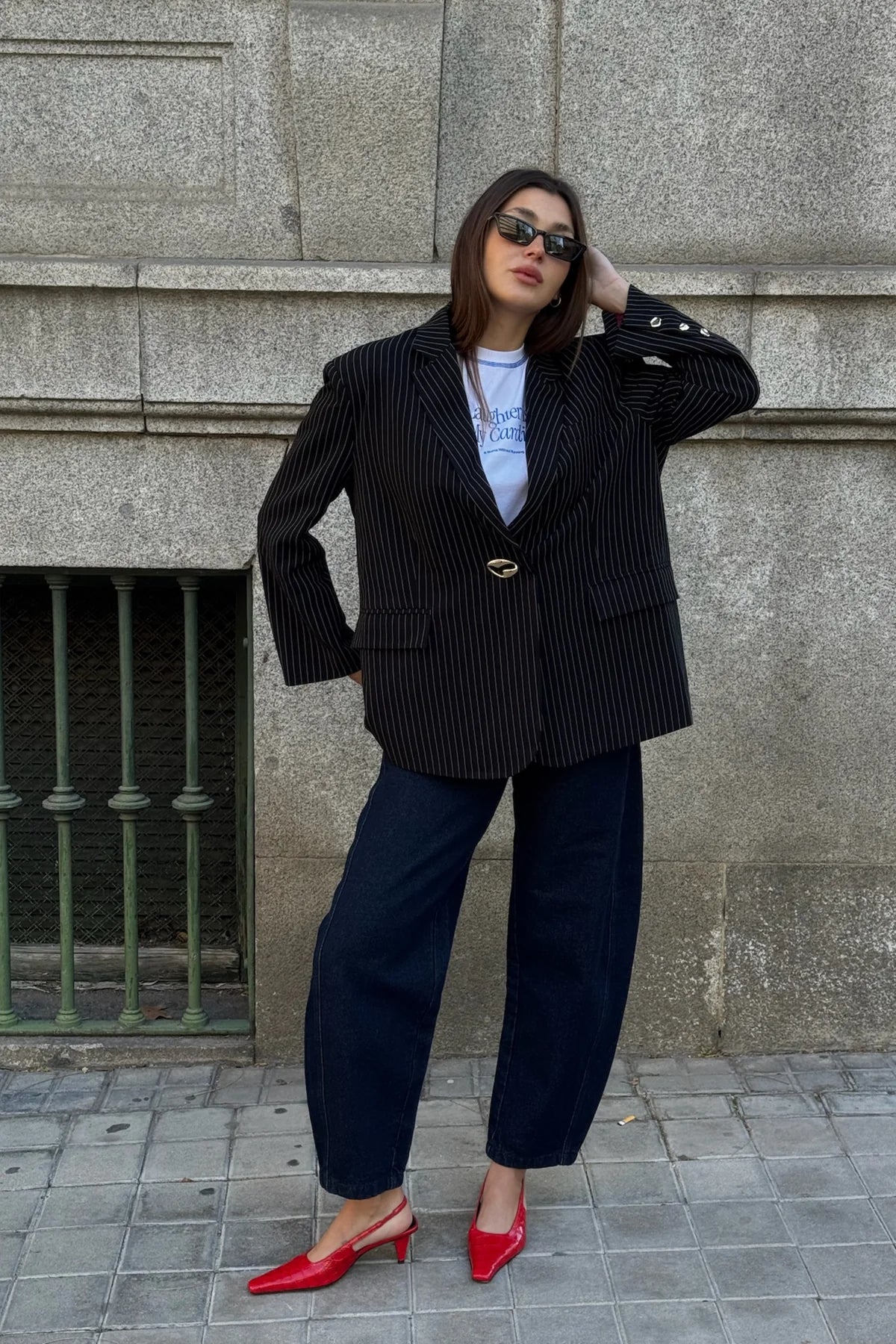 Clotilde Blazer Blackstripes
