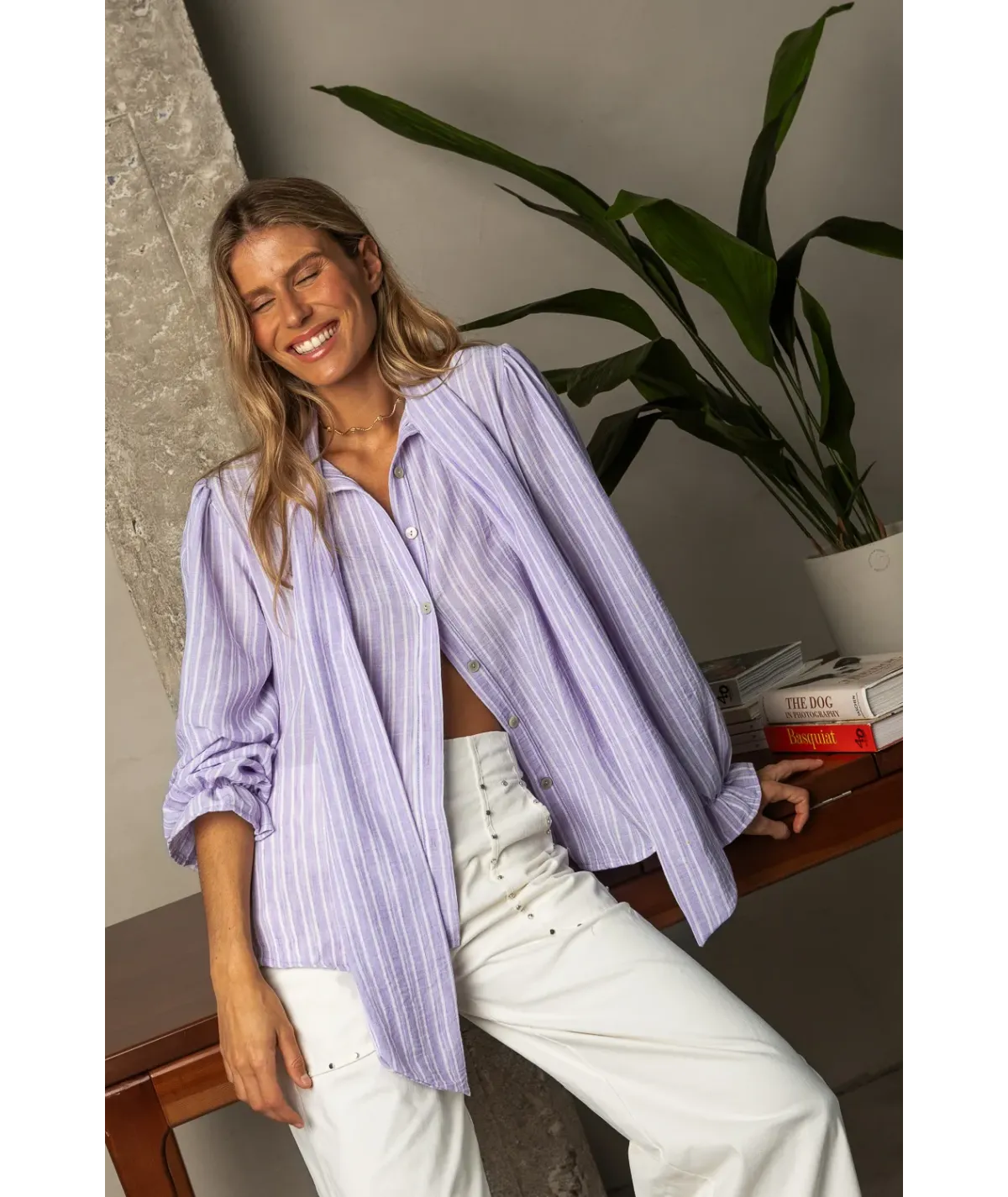 Camisa Vernazza Morada