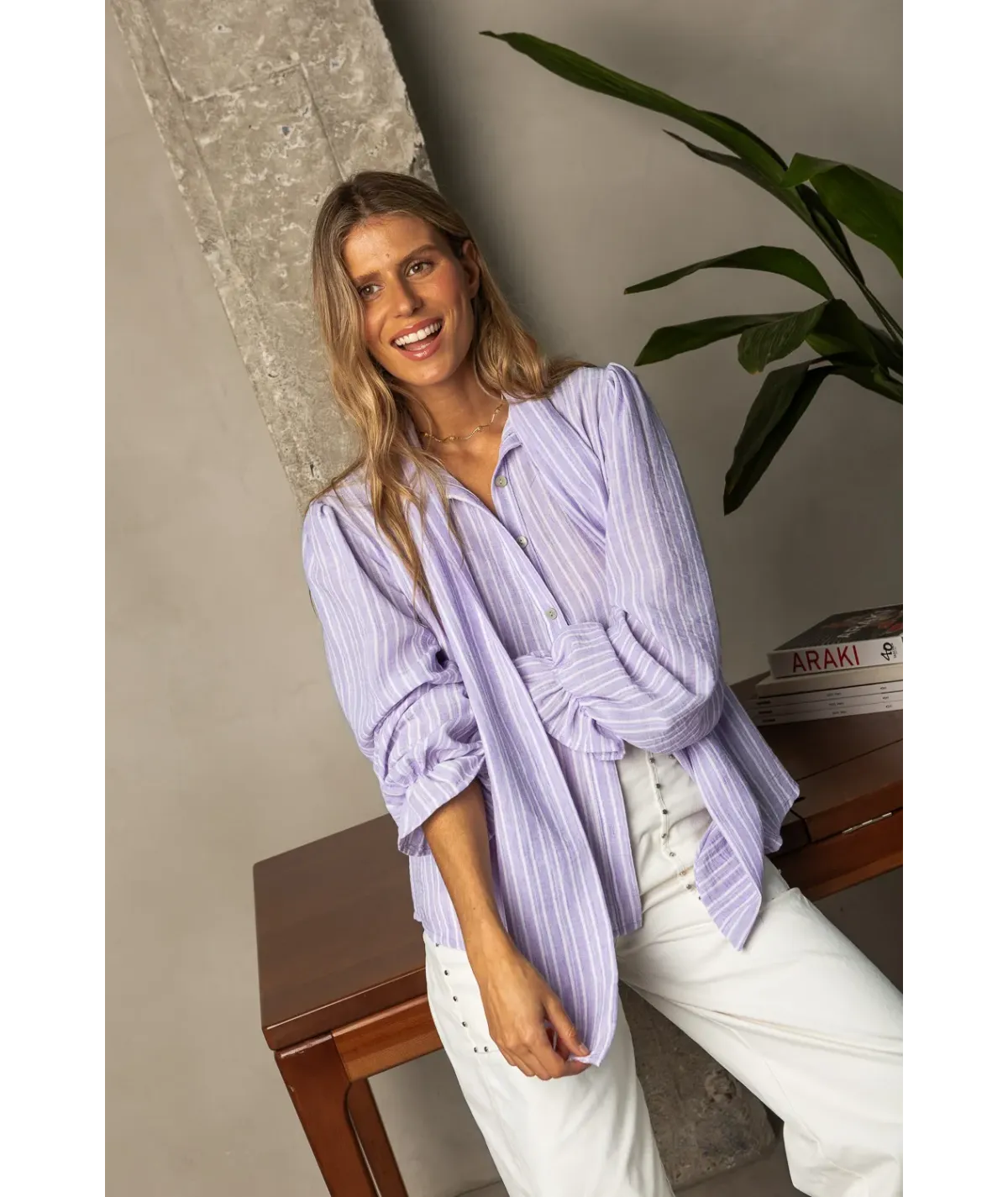 Camisa Vernazza Morada